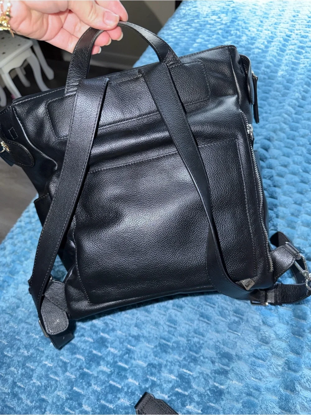 Mina Baie Black Baby Backpack Bag